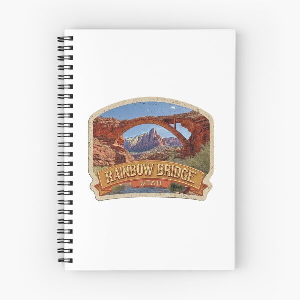 Item preview, Rainbow Bridge Utah Natural Arch Vintage Travel Sticker Design designed and sold by Blurbean.