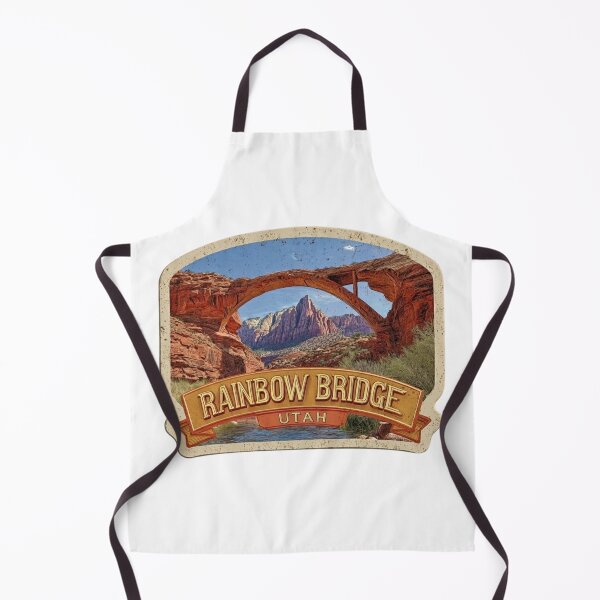Item preview, Rainbow Bridge Utah Natural Arch Vintage Travel Sticker Design designed and sold by Blurbean.