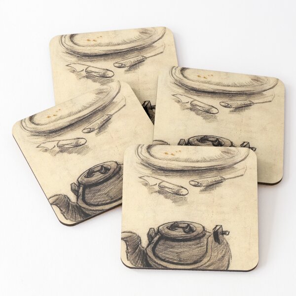 Item preview, Vincent Van Gogh - Plate With Cutlery And A Kettle designed and sold by st1art.