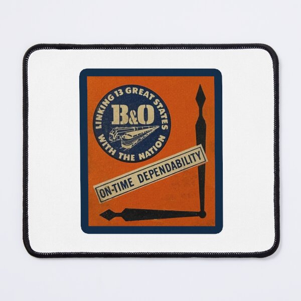 Item preview, Vintage Baltimore and Ohio Railroad - On Time Dependability designed and sold by QuayTradingCo.