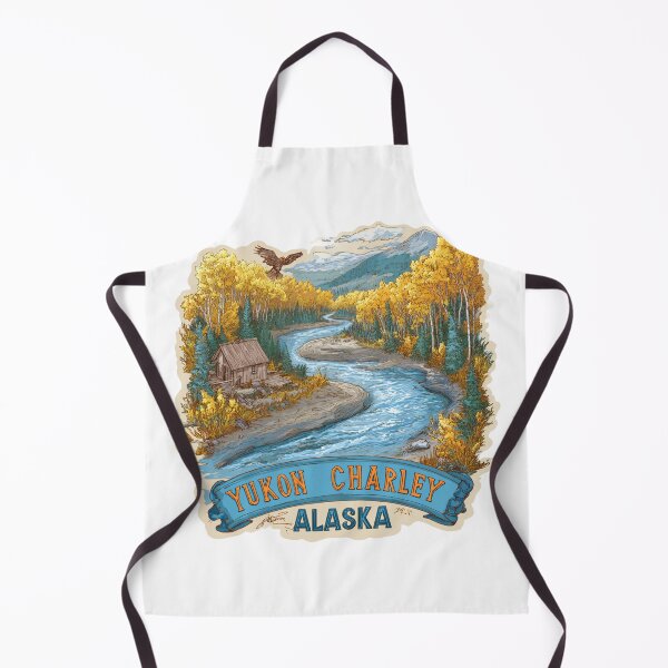 Item preview, Yukon Charley Rivers Alaska Wilderness Cabin Autumn Landscape Sticker designed and sold by Blurbean.