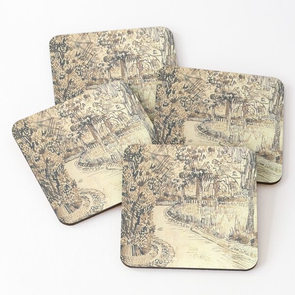 Item preview, Vincent Van Gogh - Public Garden With A Corner Of The Yellow House designed and sold by st1art.
