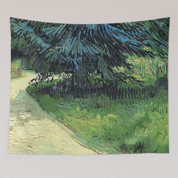 Item preview, Vincent Van Gogh - Public Garden With Couple And Blue Fir Tree (the Poet S Garden Iii) designed and sold by st1art.