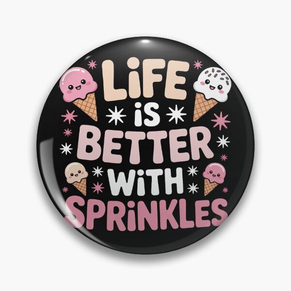 Item preview, Life Is Better With Sprinkles Cute Ice Cream Dessert Men Women Girls Kids designed and sold by nicomitchell.
