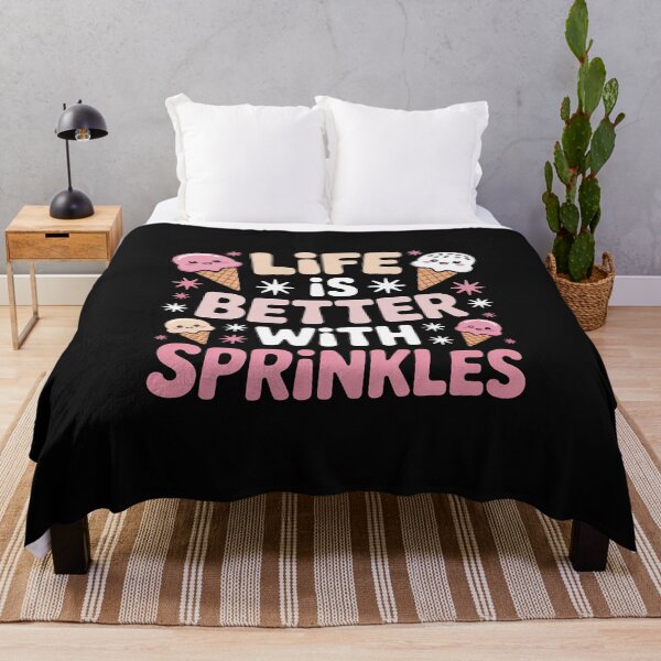 Item preview, Life Is Better With Sprinkles Cute Ice Cream Dessert Men Women Girls Kids designed and sold by nicomitchell.