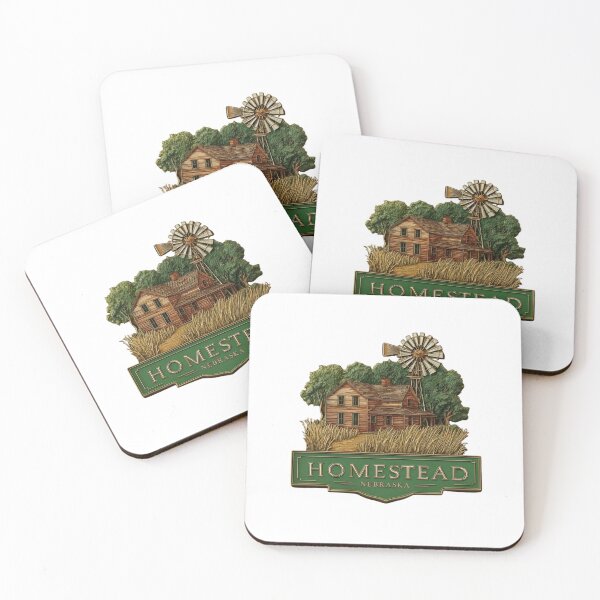 Item preview, Homestead Nebraska Vintage Farm Prairie Windmill Sticker Design designed and sold by Blurbean.