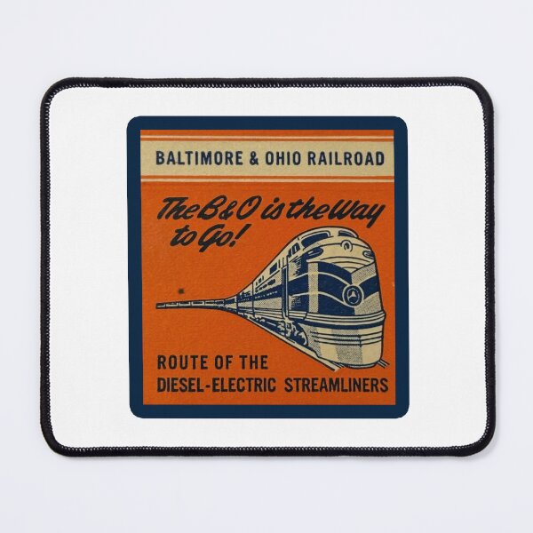 Item preview, Vintage Baltimore and Ohio Railroad - The B&O Is The Way To Go designed and sold by QuayTradingCo.