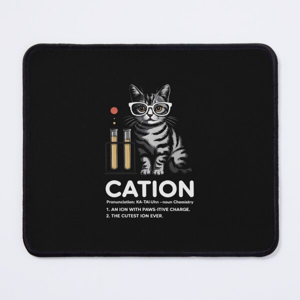 Item preview, Cation - Chemistry Humor Science Teacher Cat Pun designed and sold by nicomitchell.