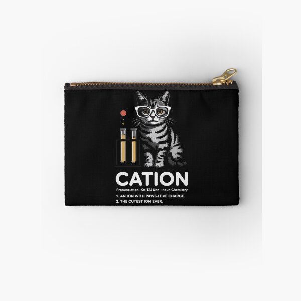 Item preview, Cation - Chemistry Humor Science Teacher Cat Pun designed and sold by nicomitchell.