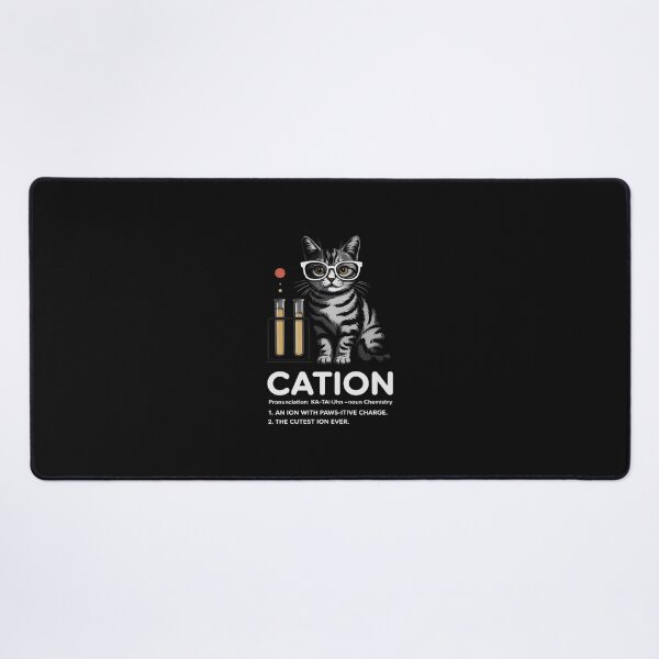 Item preview, Cation - Chemistry Humor Science Teacher Cat Pun designed and sold by nicomitchell.