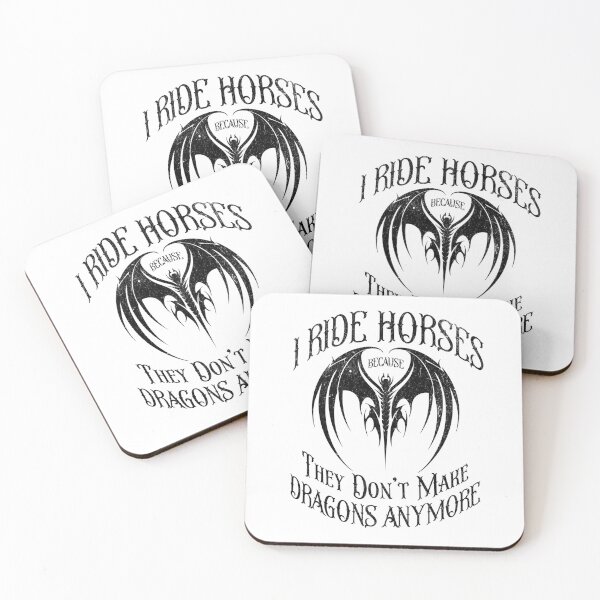 Item preview, I Ride Horses Because They Don't Make Dragons designed and sold by Rich Summers Art.