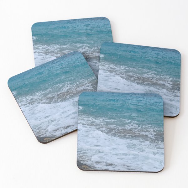 Item preview, Turquoise Ocean Waves Under Cloudy Sky designed and sold by Torizo.