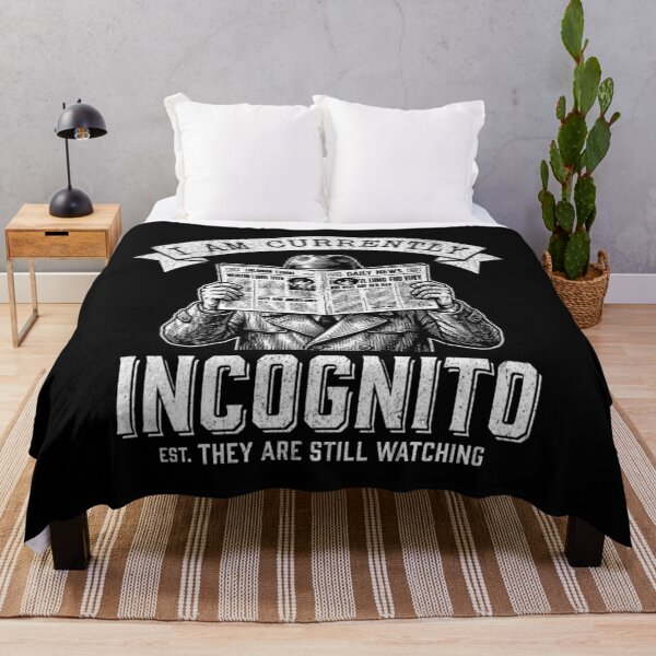 Item preview, I Am Currently Incognito - Funny Conspiracy & Introvert Humor designed and sold by Mason-Pride.
