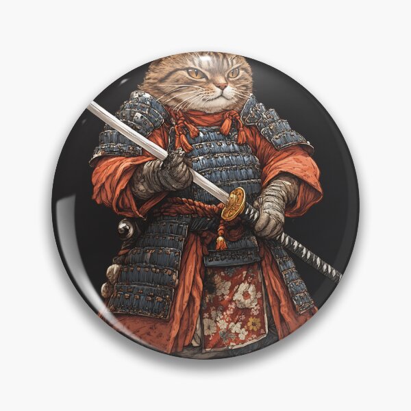 Item preview, Samurai Cat designed and sold by Noexcusesstore.