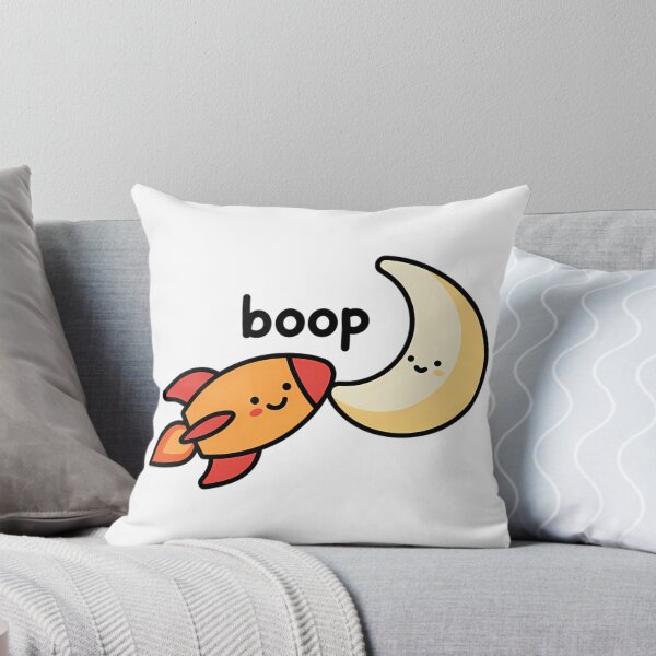 Item preview, Cute Space Rocket Booping The Moon Kawaii Nursery designed and sold by Mason-Pride.
