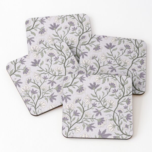 Item preview, Purple Flowers on Vines with Sage Leaves designed and sold by Goolsby-Designs.