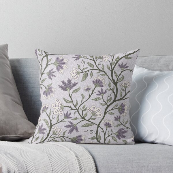Item preview, Purple Flowers on Vines with Sage Leaves designed and sold by Goolsby-Designs.
