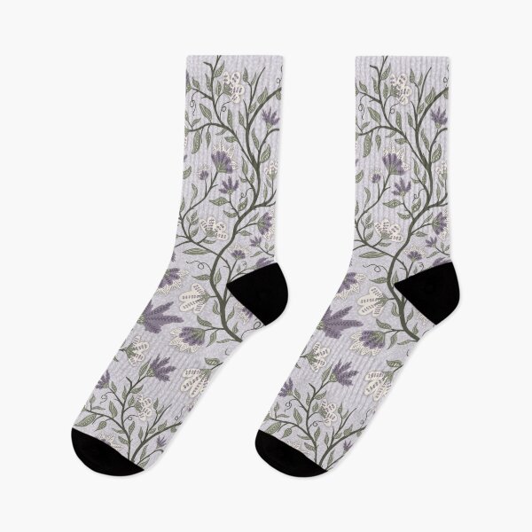 Item preview, Purple Flowers on Vines with Sage Leaves designed and sold by Goolsby-Designs.