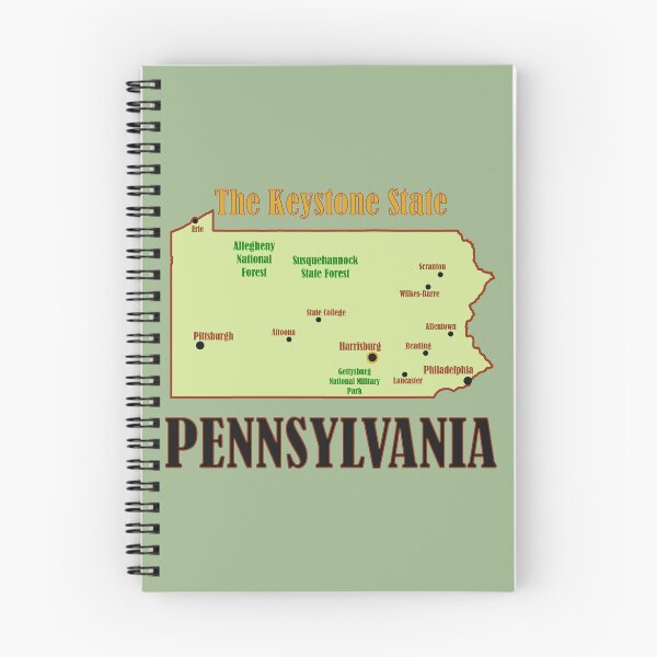 Item preview, Pennsylvania State Map designed and sold by Beery.