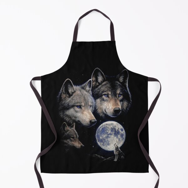 Item preview, Wolves Howling At The Moon, Nature Art designed and sold by SassCity.