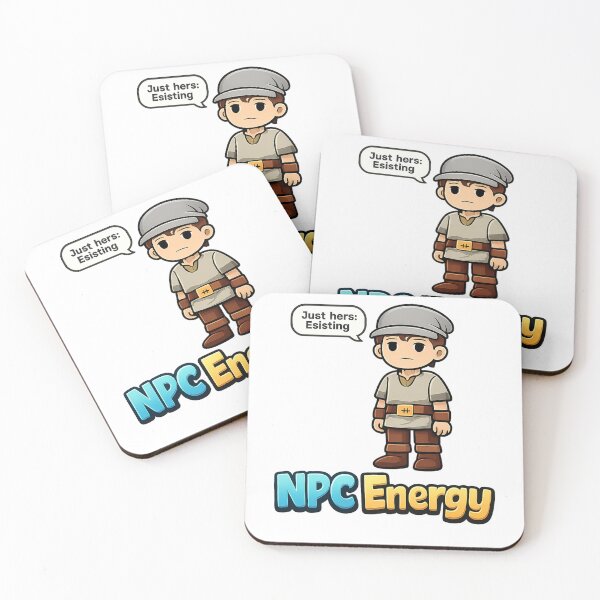 Item preview, NPC Energy – Funny Gen Z Meme  Gaming Humor T-Shirt, Internet Culture Minimal Design designed and sold by LioraStudio.