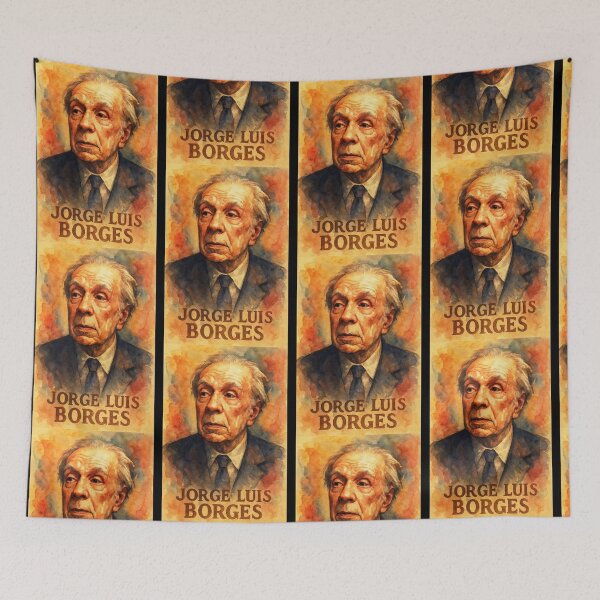 Artikelvorschau, Jorge Luis Borges entworfen und verkauft von Sarcastic designs.