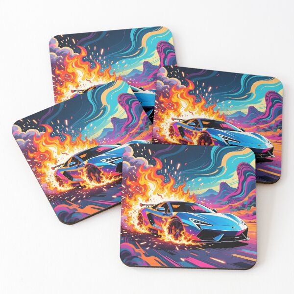 Item preview, Car doing a burnout in a fantasy world.  designed and sold by Nomad-Maynard.