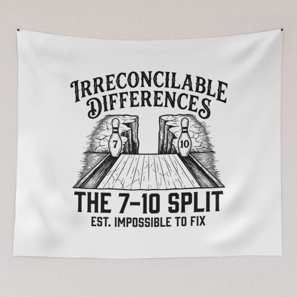 Item preview, Funny 7-10 Split Vintage Bowling League Team Humor designed and sold by Mason-Pride.