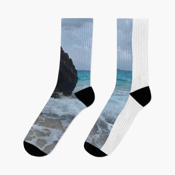 Item preview, Ocean Waves Crashing Against Coastal Rock designed and sold by Torizo.