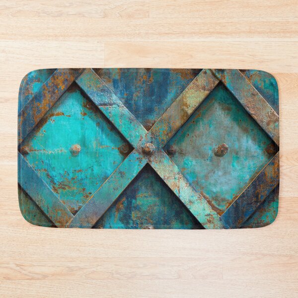 Item preview, Blue Grunge Metallic-Inspired Urban-Chic Design Art   designed and sold by DEC02.