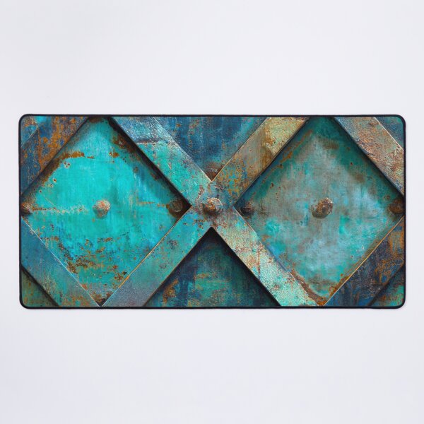 Item preview, Blue Grunge Metallic-Inspired Urban-Chic Design Art   designed and sold by DEC02.