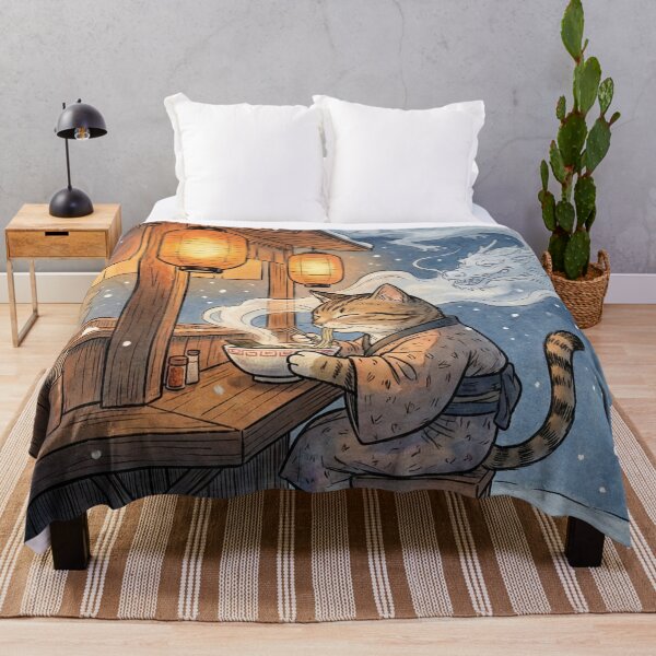 Item preview, Ramen Cat Warming Up – Amber Lantern Dragon Spirit designed and sold by KaryaVisionSTR.