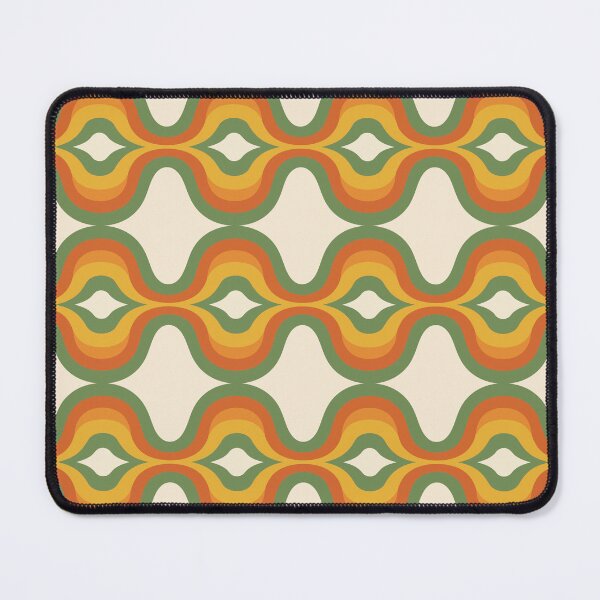 Item preview, 70s Retro Wavy Abstract - Earthy Boho Groovy Swirls Pattern designed and sold by DeeLulu.