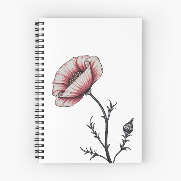 Artikelvorschau, Zeichnung einer roten Mohnblume entworfen und verkauft von Aarron Laidig.