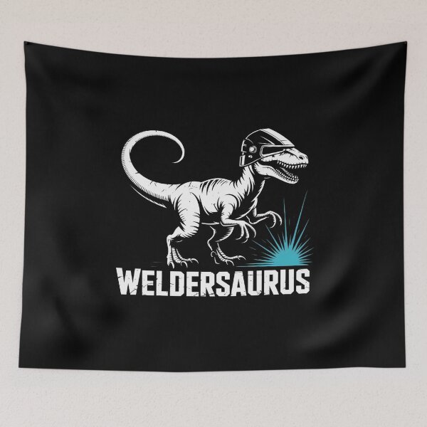 Item preview, Welder Dinosaurs Mig Welding Dino Steel Worker T-Rex designed and sold by andreaswest.