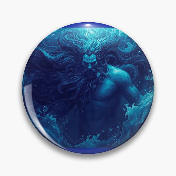 Item preview, Πόντος — Pontos Primordial God of the Sea | Greek Mythology Art designed and sold by GreennieArt.