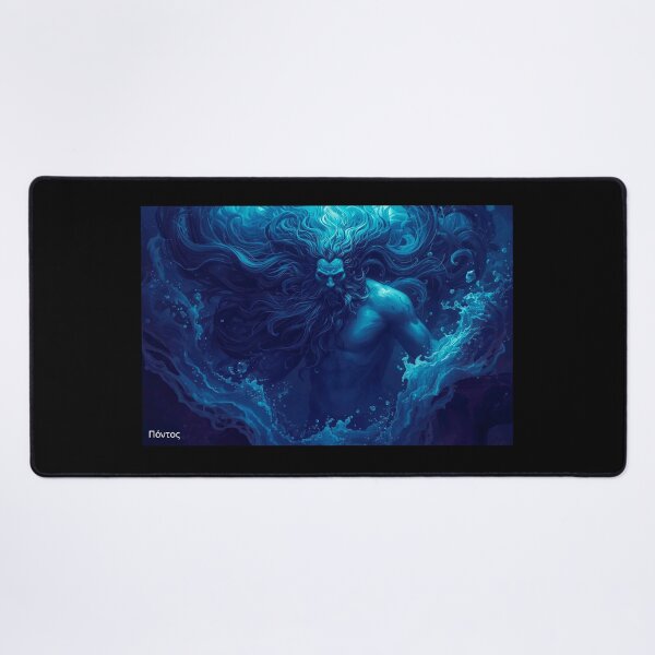 Item preview, Πόντος — Pontos Primordial God of the Sea | Greek Mythology Art designed and sold by GreennieArt.
