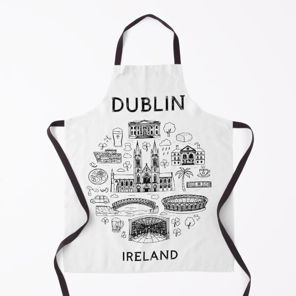 Item preview, Dublin Ireland - Great Cities of Europe - Line art of Dublin Architecture and Culture designed and sold by Kathunk Designs.