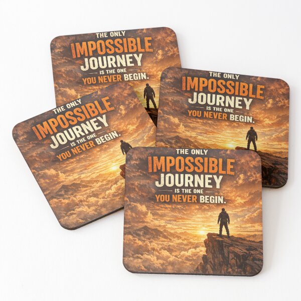 Item preview, The Only Impossible Journey You Never Begin Motivation designed and sold by Dariusz.K.