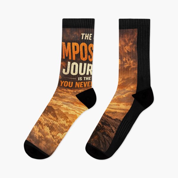 Item preview, The Only Impossible Journey You Never Begin Motivation designed and sold by Dariusz.K.