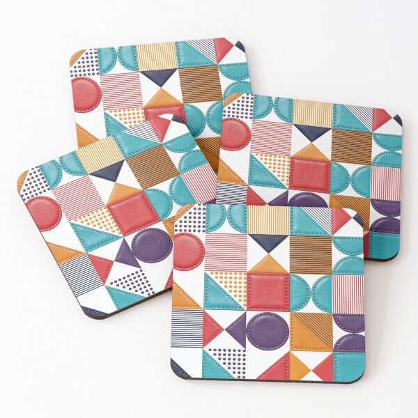 Item preview, Fancy Leather with Vintage Geometric Pattern designed and sold by Ciervo Primavera.