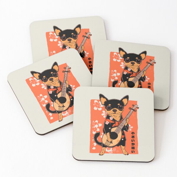 Item preview, Pinscher Musical Art Japanese Style Playing Biwa designed and sold by OrenjiArtShop.