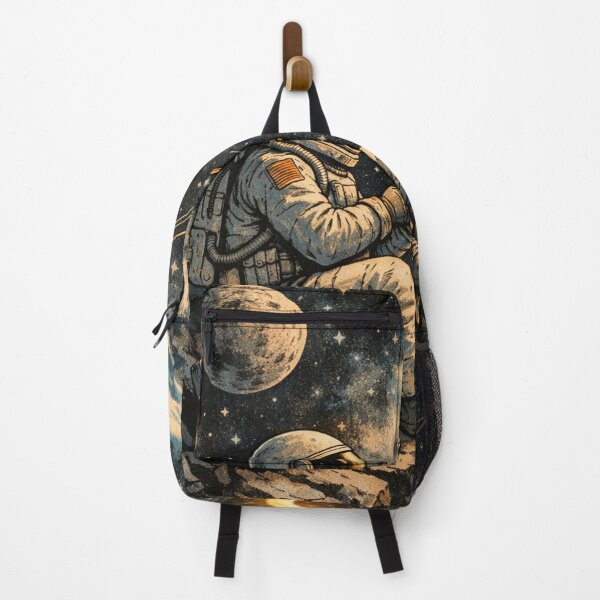 Item preview, Vintage Astronaut Fishing for the Moon in Space designed and sold by Dariusz.K.