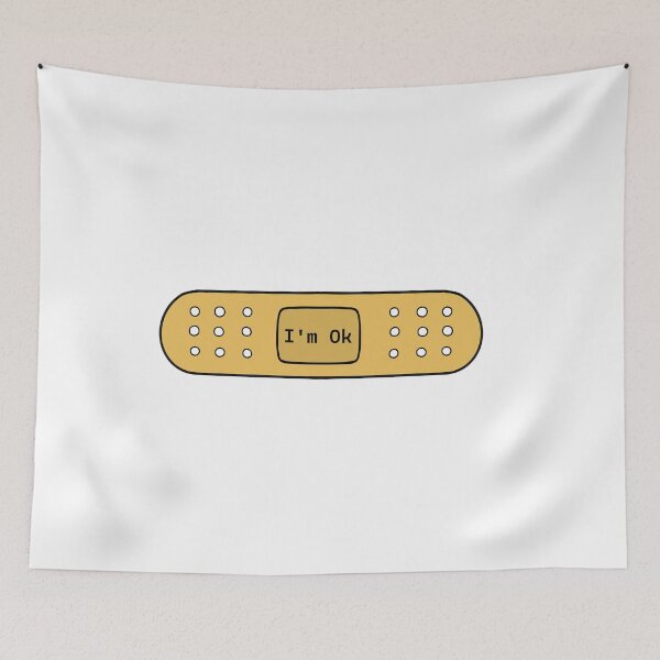Item preview, Funny Anxiety I'm Ok Bandage designed and sold by Sartoris Art.