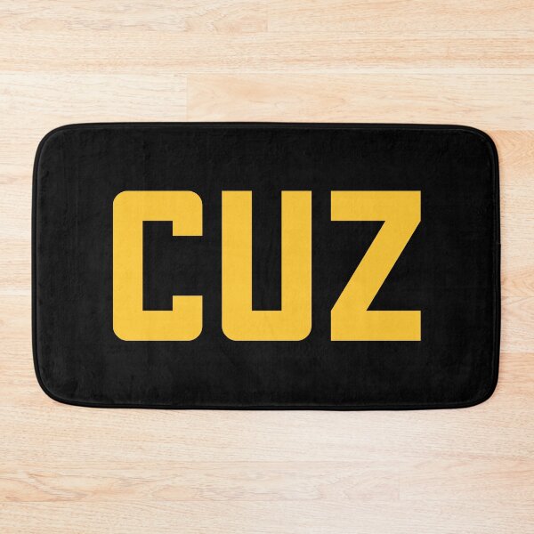 Item preview, Cuz, Yellow Bold designed and sold by Memes N Lore .
