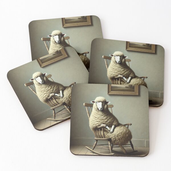 Item preview, Sheepism – Portrait of a Sitting Ewe designed and sold by Thpoar.
