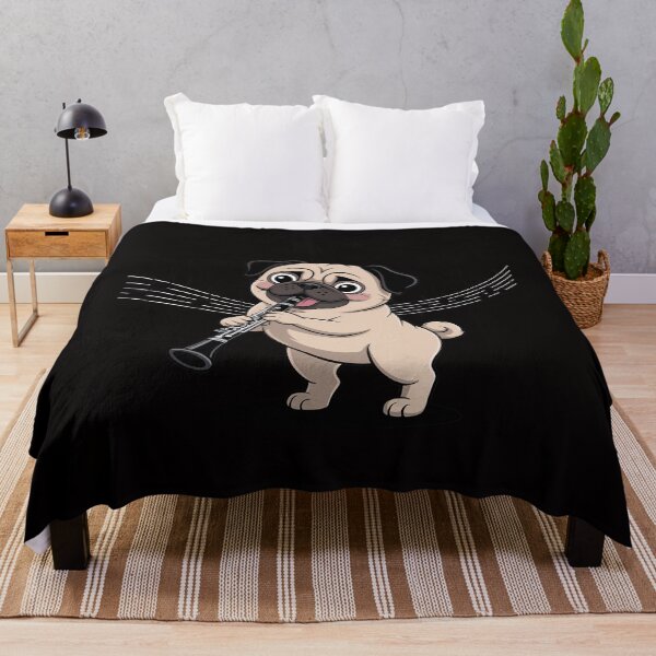 Item preview, Pug Dog Playing The Clarinet For Band Members designed and sold by margaridroso.