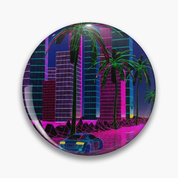 Item preview, Miami Synthwave Delorean street designed and sold by DogLord.