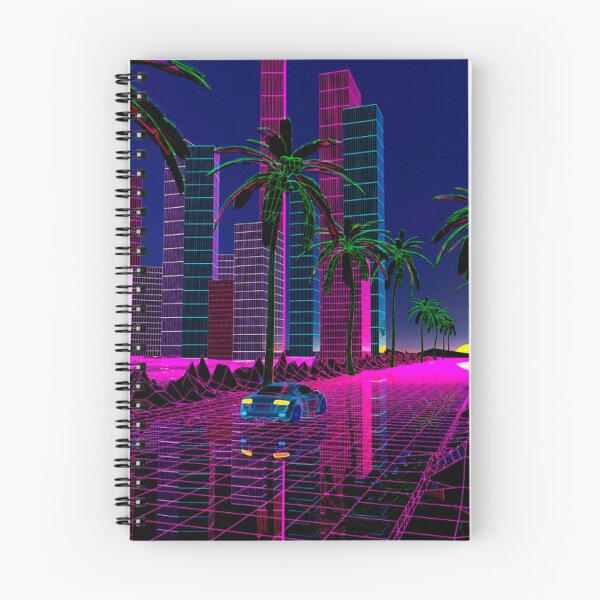 Item preview, Miami Synthwave Delorean street designed and sold by DogLord.