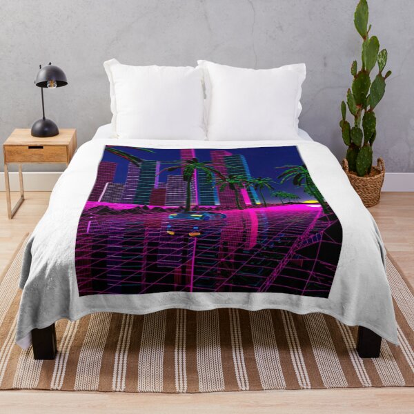 Item preview, Miami Synthwave Delorean street designed and sold by DogLord.